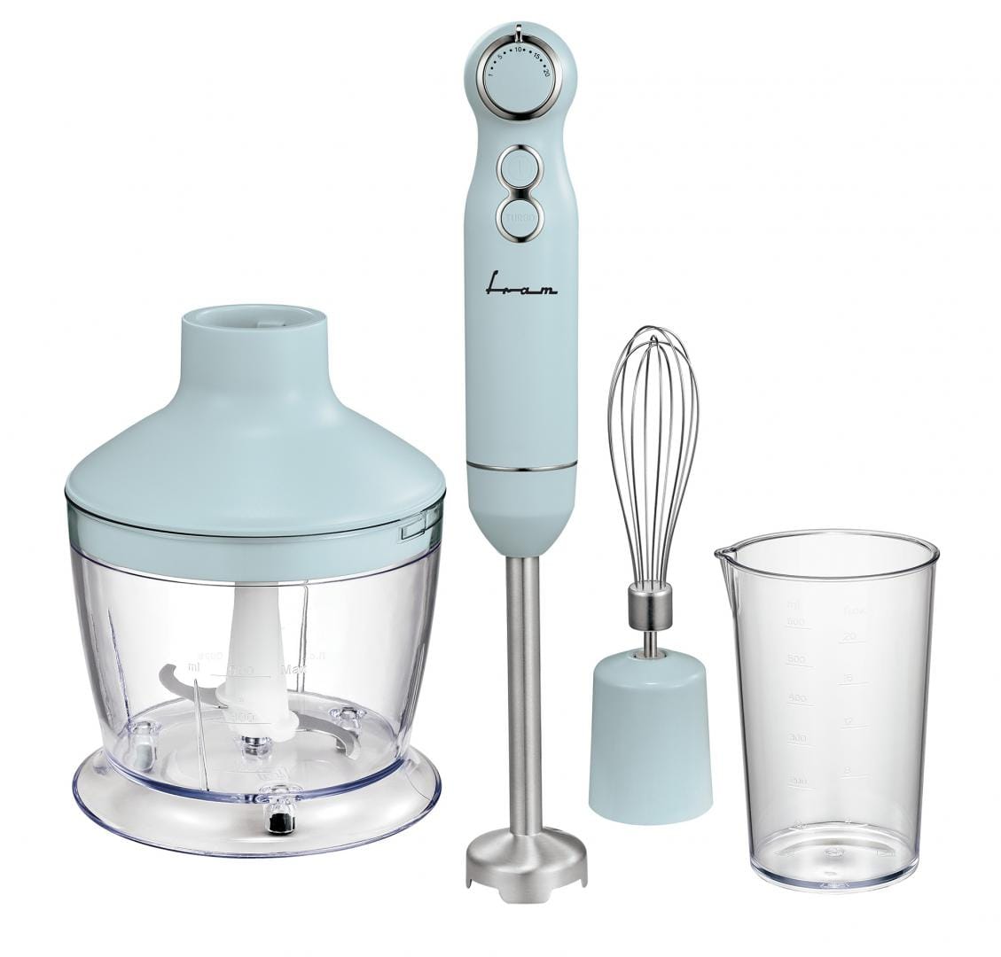 Fram Blender Blender de Mana Fram FHBL-RAC1200BL | 1200W, Motor DC, Viteza Variabila, Tocator 500ml, Albastru
