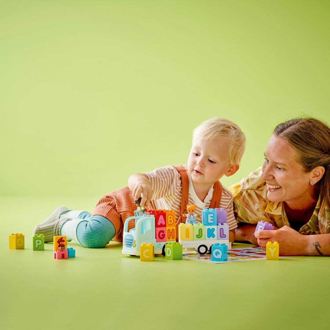 Lego Jucării Set Constructie LEGO Duplo 10421 | Camion cu Alfabet, Educativ, Cadou