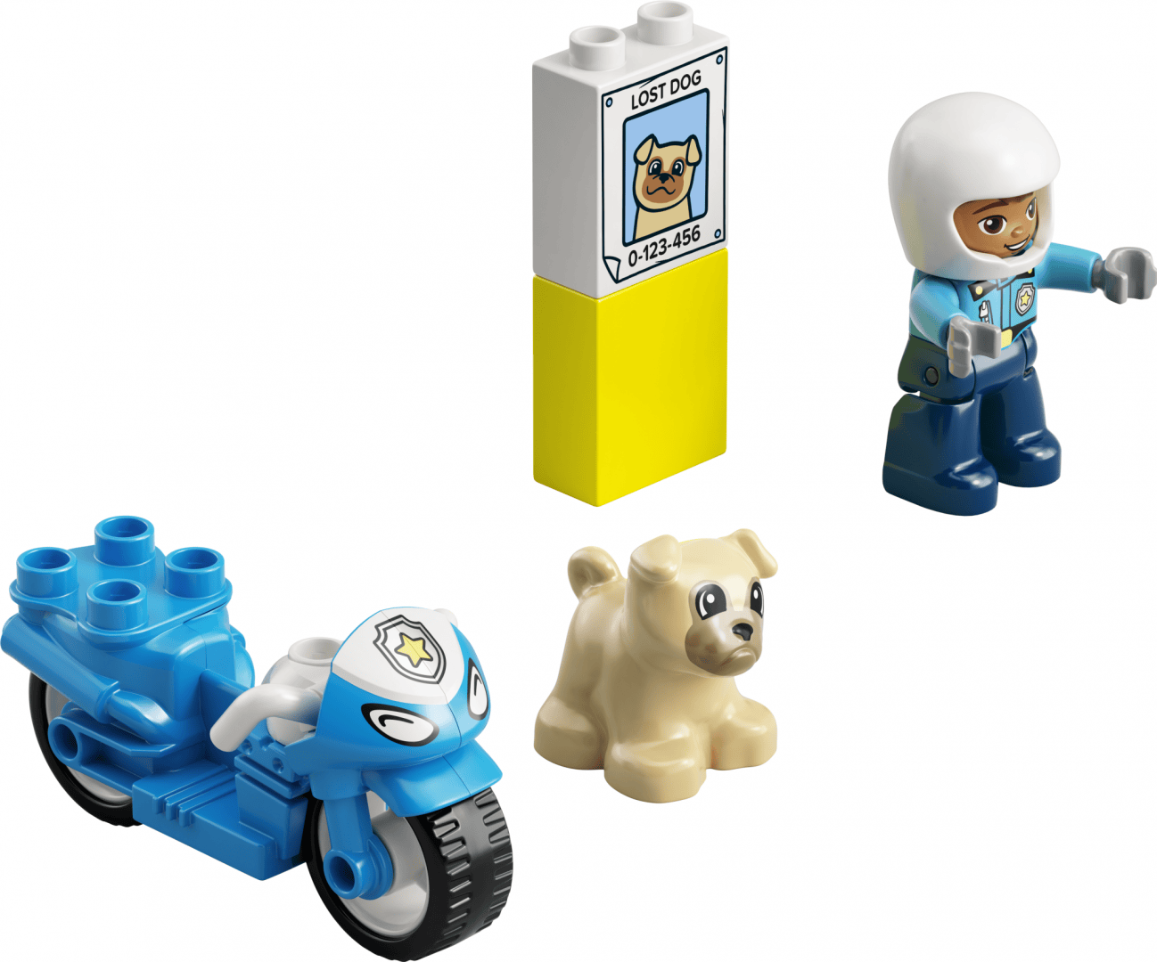 Lego Jucării Set Constructie LEGO Duplo 10967 | Motocicleta de Politie, Cadou