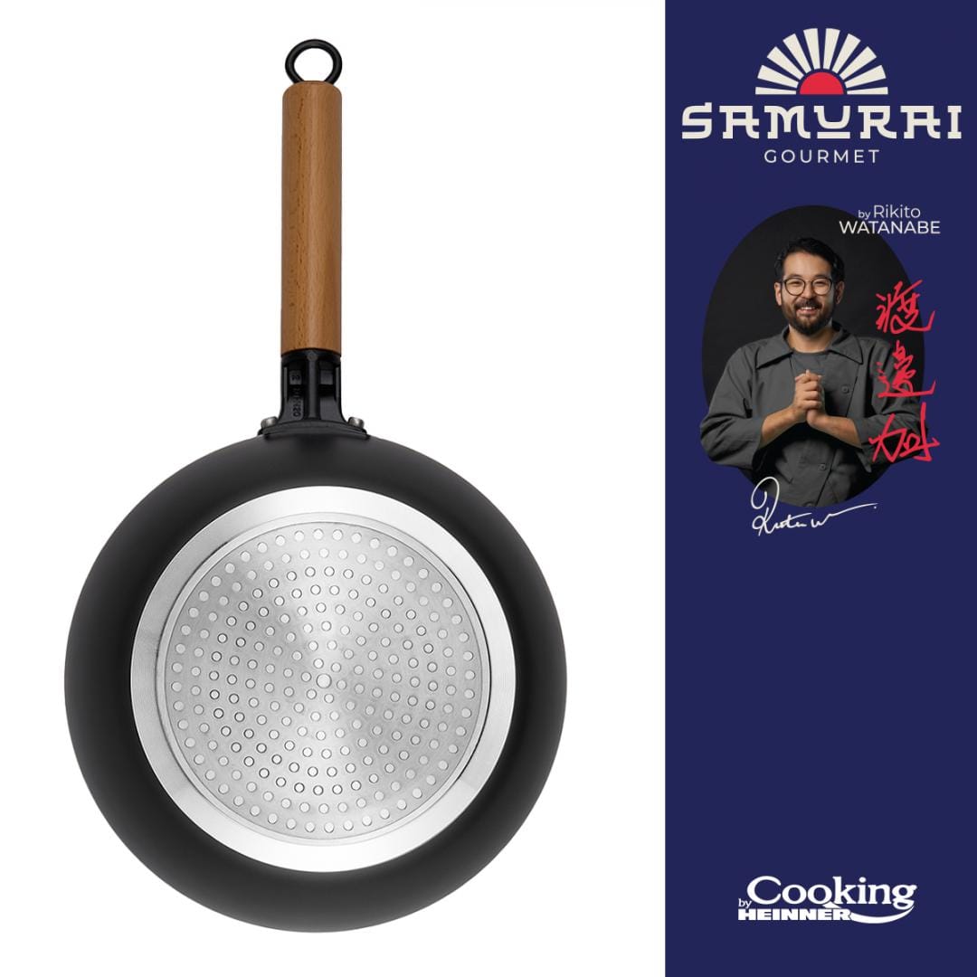 Heinner Tigaie Tigaie Wok Heinner HR-SNT-W26 | 26cm, cu Capac, Samurai Gourmet