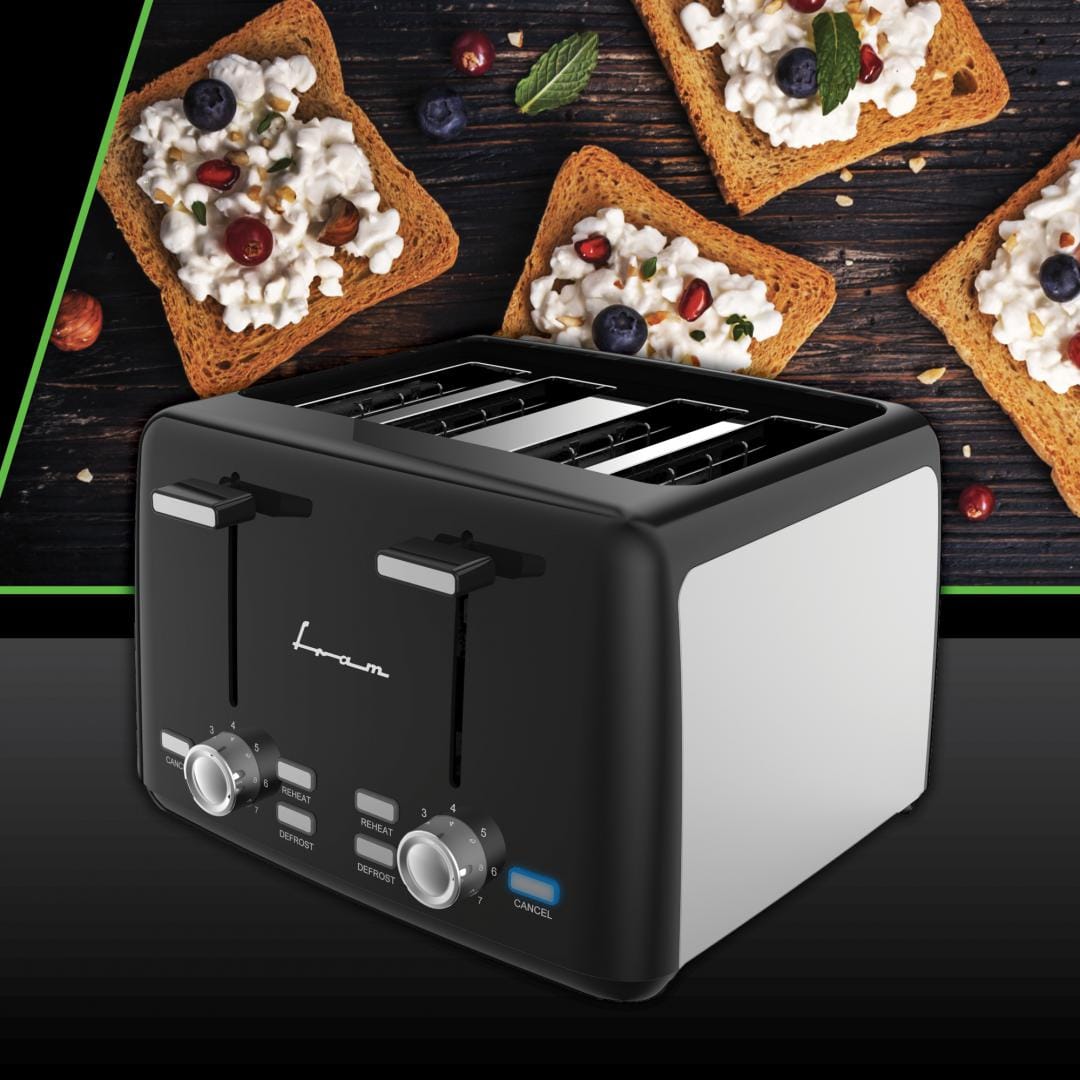 Fram Prajitor de paine Prajitor de Paine FRAM FTP-1574SSBK | 2 Felii, 850W, Inox