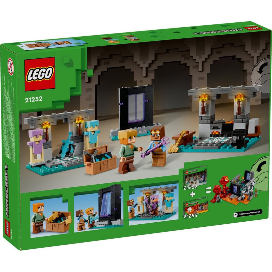 Lego Jucării Set Constructie LEGO Minecraft 21252 | Armuraria, 301 Piese, Cadou, 8+