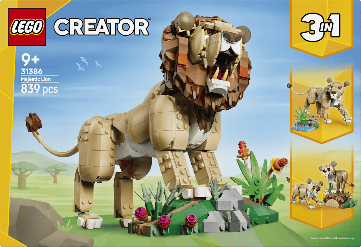 Lego Jucării Set Constructie LEGO 31386 | Animale Salbatice: Leu Maiestuos