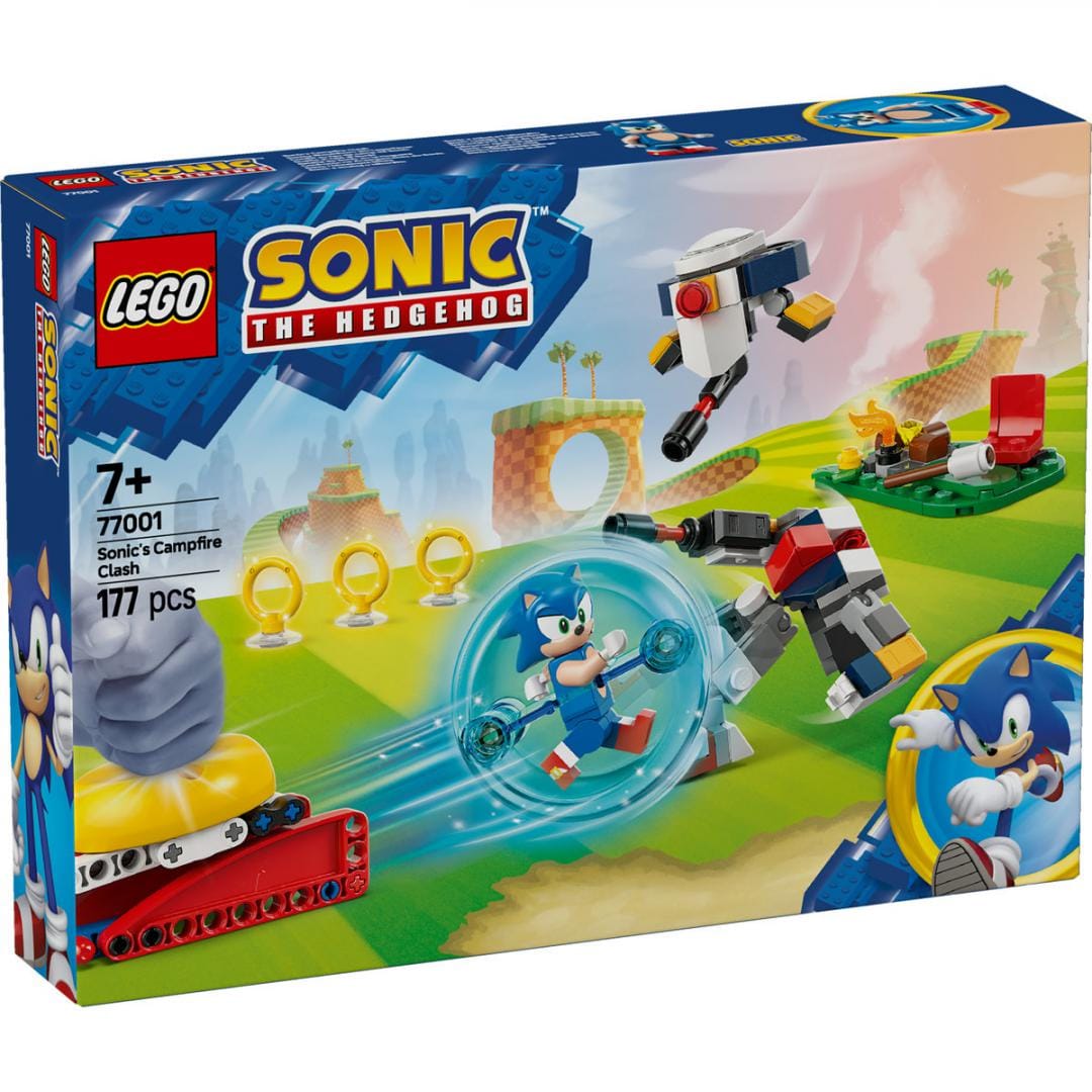 Lego Jucării Set Constructie LEGO Sonic 77001 | Infruntare la Focul de Tabara, Cadou