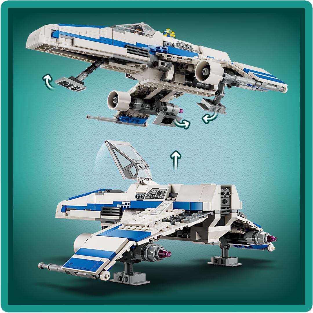 Lego Jucării Set Constructie LEGO Star Wars 75364 | E-Wing vs Starfighter, 282 Piese, 8+