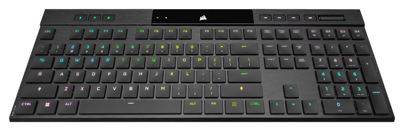Corsair Tastatura Tastatura Corsair K100 Air Wireless CH-913A01U-NA | RGB, Cherry MX, Ultra-Thin, Negru
