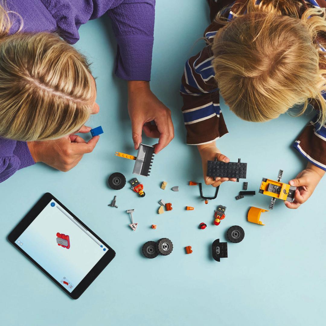 Incarcator pe Roti Galben pentru Constructii, Lego 60450