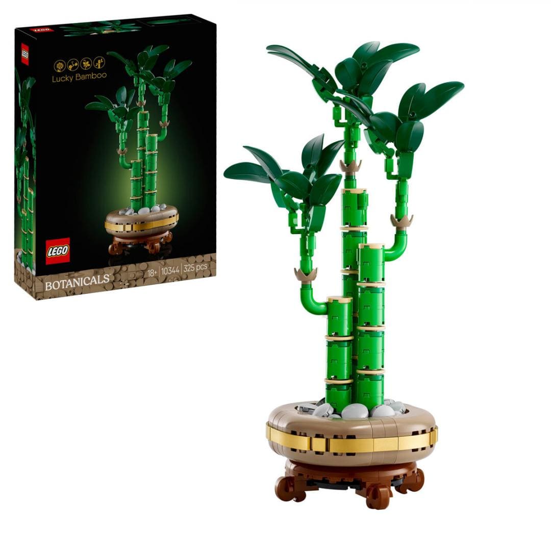 Lego Jucării Set Constructie LEGO Icons 10344 | Bambus Norocos, 351 Piese, Cadou, 18+
