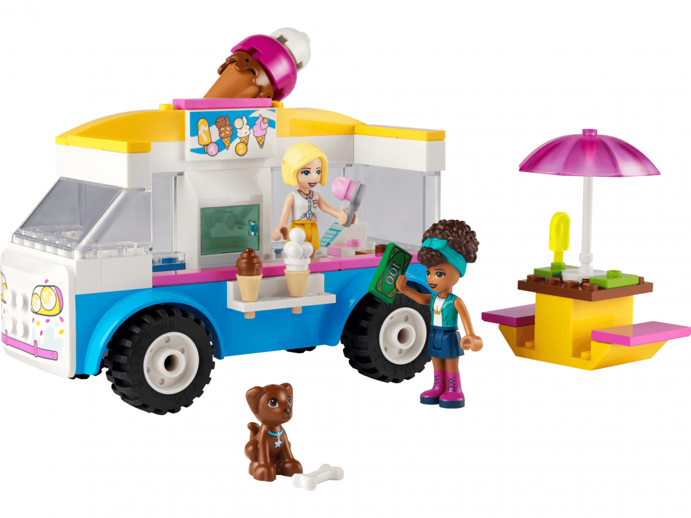 Lego Jucării Set Constructie LEGO Friends 41715 | Ice-cream Truck, Camion Inghetata, Cadou