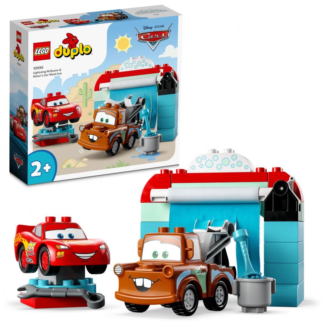 Lego Jucării Set Constructie LEGO Duplo 10996 | Spalatorie Fulger McQueen, Bucsa, 29 Piese, 2+