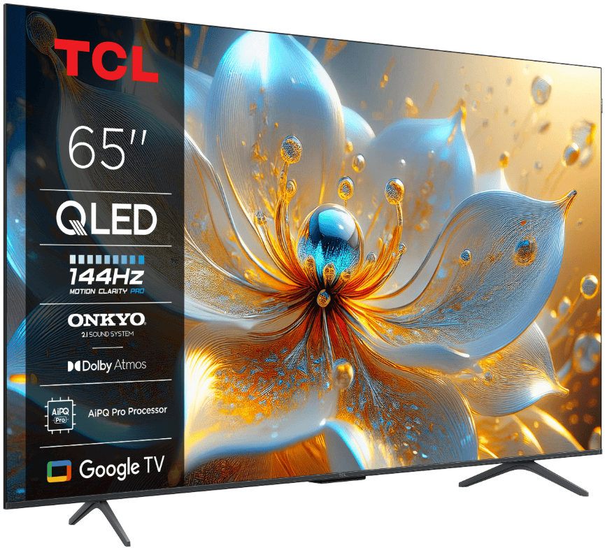 TCL Televizoare Televizor TCL QLED 65T8C | 164 cm, Smart Google TV, 4K Ultra HD, (Model 2025)