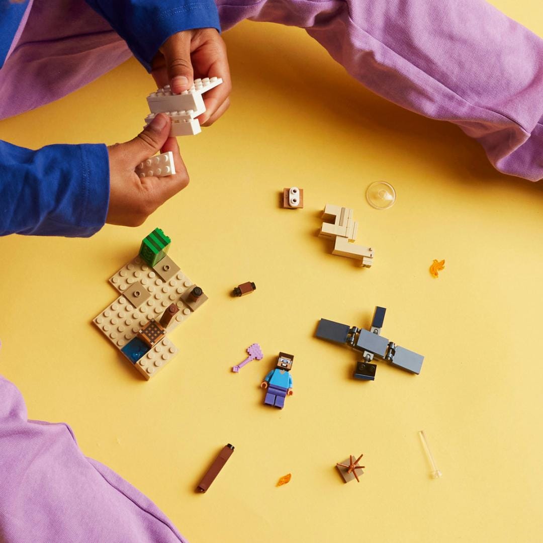 Lego Jucării Set Constructie LEGO Minecraft 21251 | Expeditia in Desert a lui Steve, 252 Piese, 8+