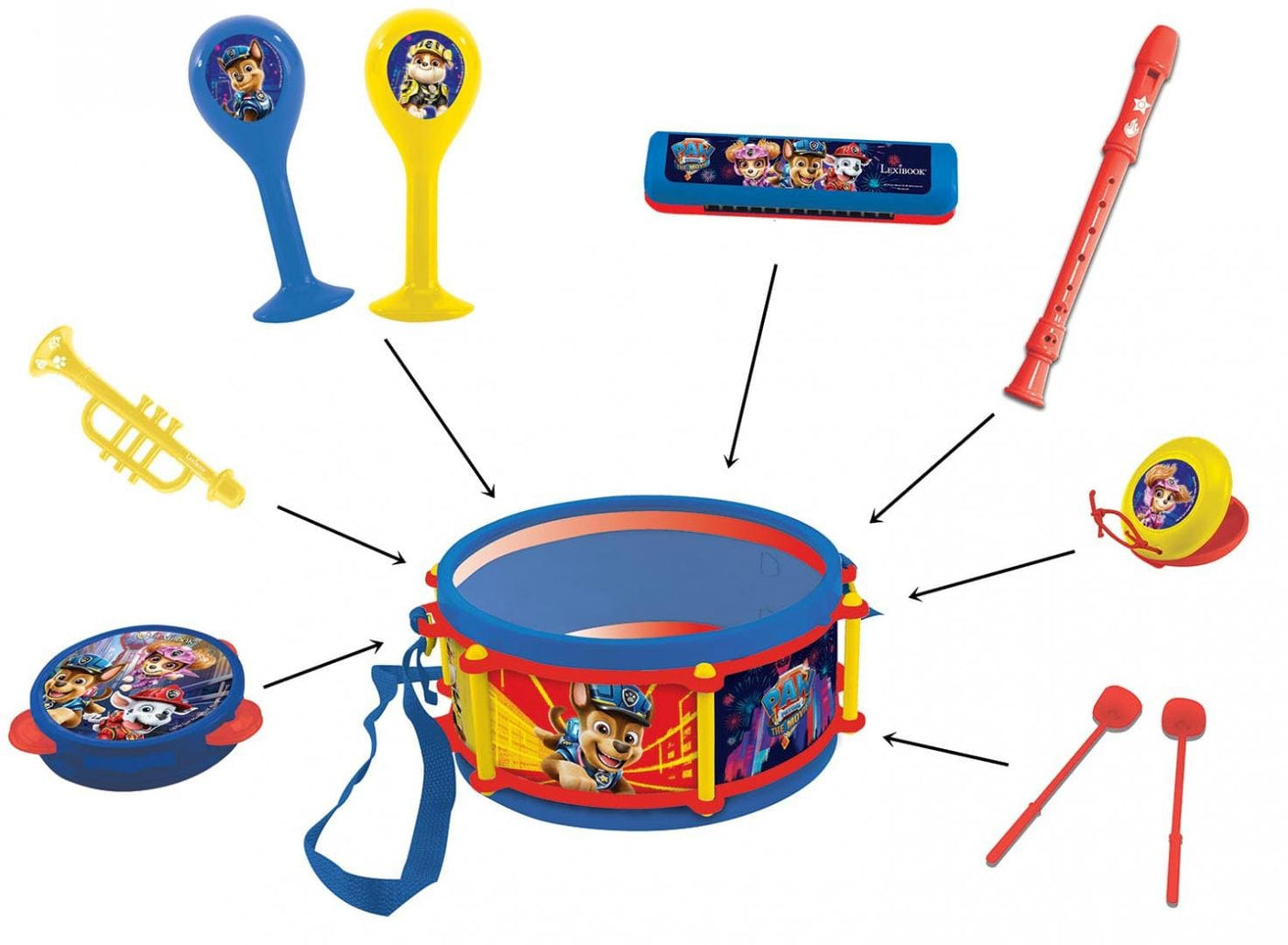 Lexibook Jucării Set Muzical Lexibook K360PA | 7 Piese, Paw Patrol, Interactiv