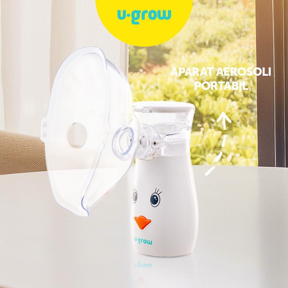 U-Grow Îngrijire bebe Aparat Aerosoli U-Grow UG-UN209 | Portabil, Ultrasunete, Tehnologie Silentoasa, Masca Copii si Adulti