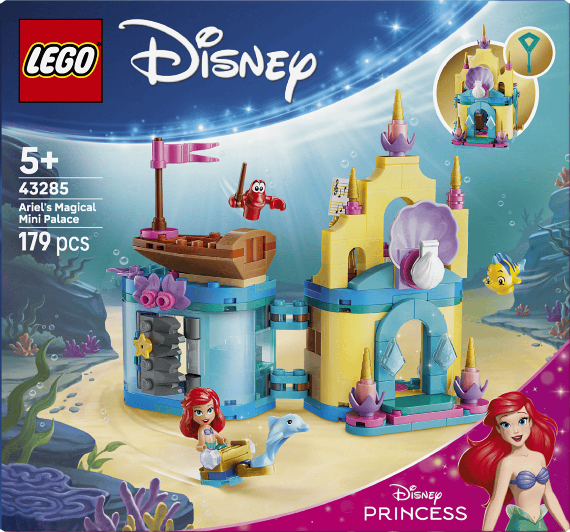 Lego Jucării Set Constructie LEGO Disney Princess 43285 | Minipalatul Magic al lui Ariel, 483 Piese, 5+