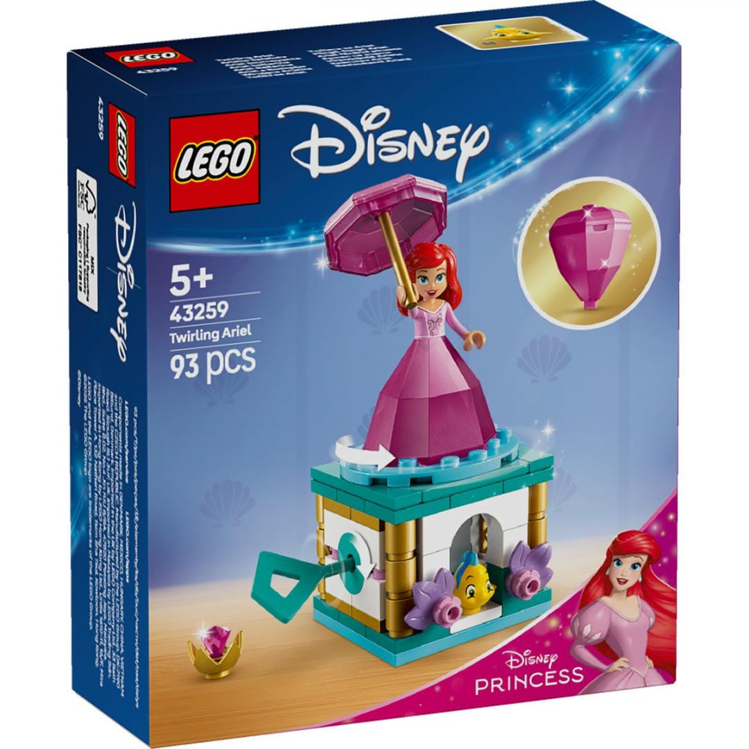 Lego Jucării Set Constructie LEGO Disney 43259 | Ariel Facand Piruete, Printesa, Cadou