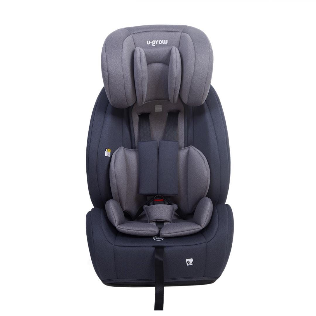 U-Grow Puericultură Scaun Auto U-Grow UG-302IS-GR | 76-150cm, 15 Luni-12 Ani, R129, Isofix, Gri