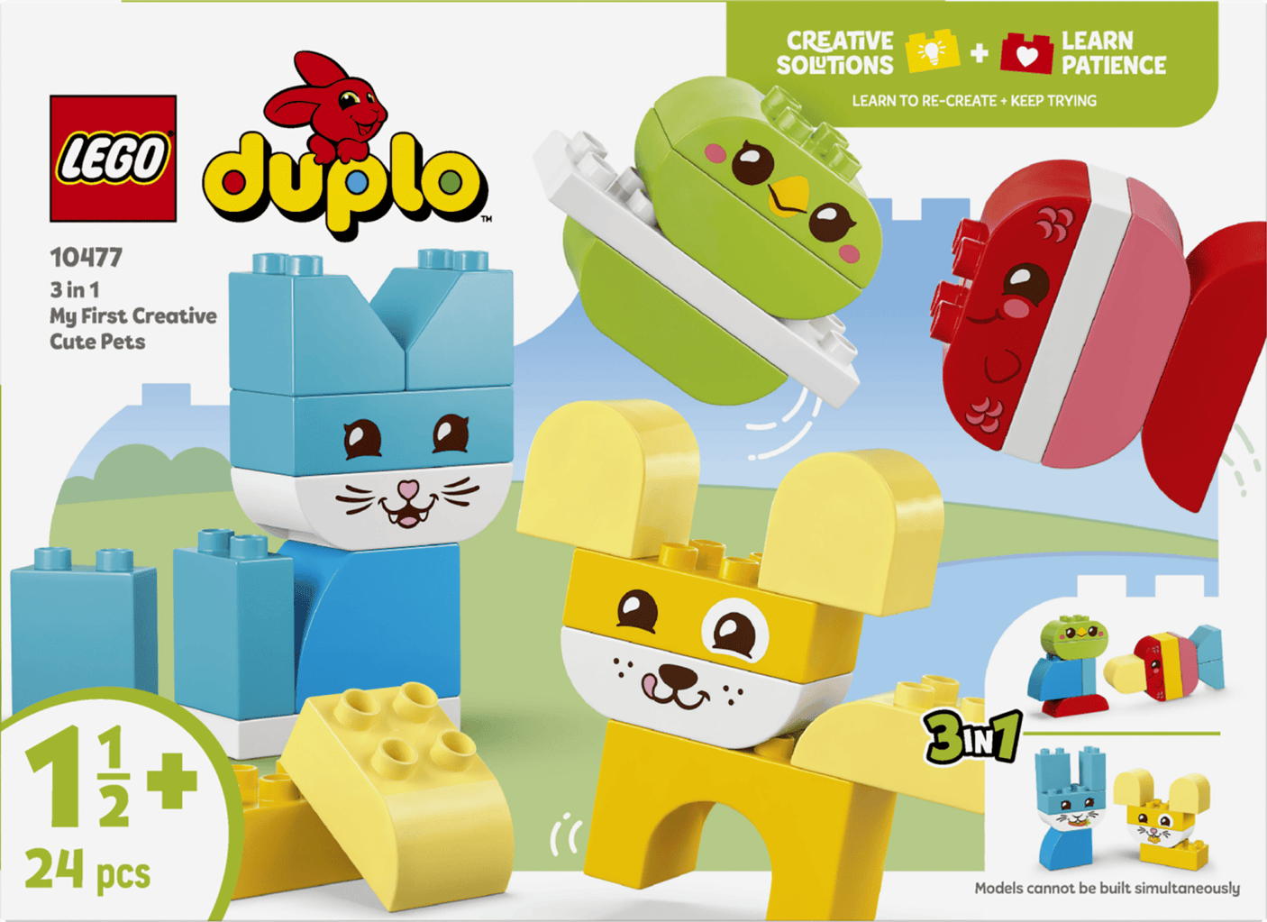 Lego Jucării Set Constructie LEGO Creator 3-in-1 10477 | Animalute de Companie, Multicolor, Cadou