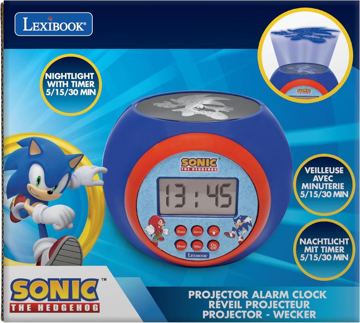 Lexibook Jucării Ceas Desteptator Lexibook RL977SN | Proiector, Sonic, Alarma, Cadou Copii