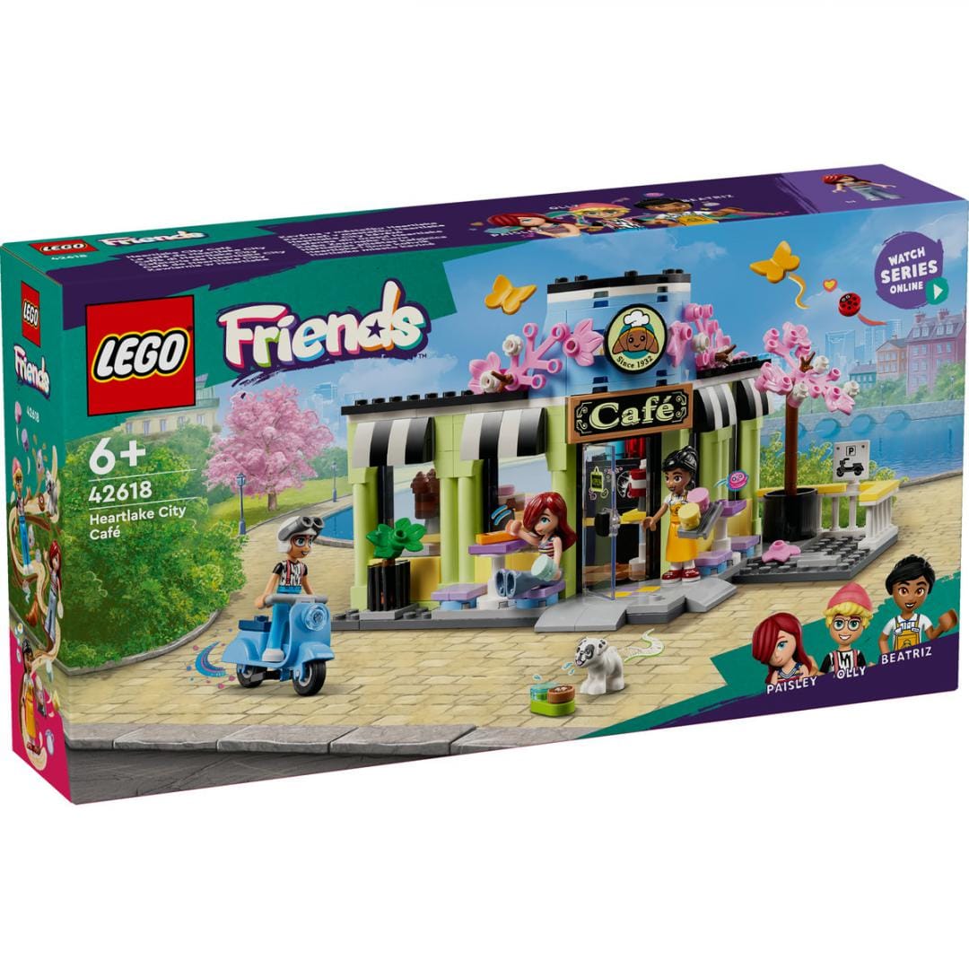 Lego Jucării Set Constructie LEGO Friends 42618 | Cafenea Heartlake City, 314 Piese, 6+