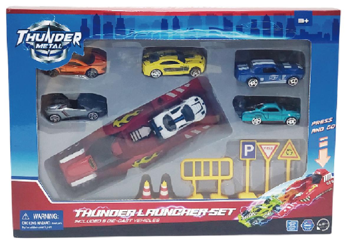 Macheta Die Cast, Lansator Scara 1/64, 7.5CM, Diverse Modele și Culori- Albastru, Galben, Bleu, Rosu, Negru, Alb, Argintiu — Cevodle