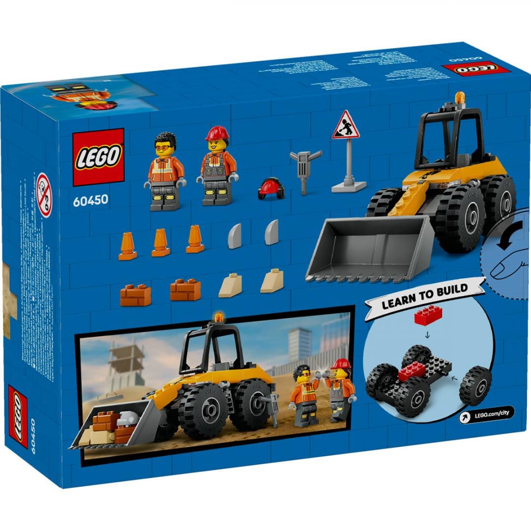 Lego Jucării Set Constructie LEGO City 60450 | Incarcator pe Roti, Galben, Constructii
