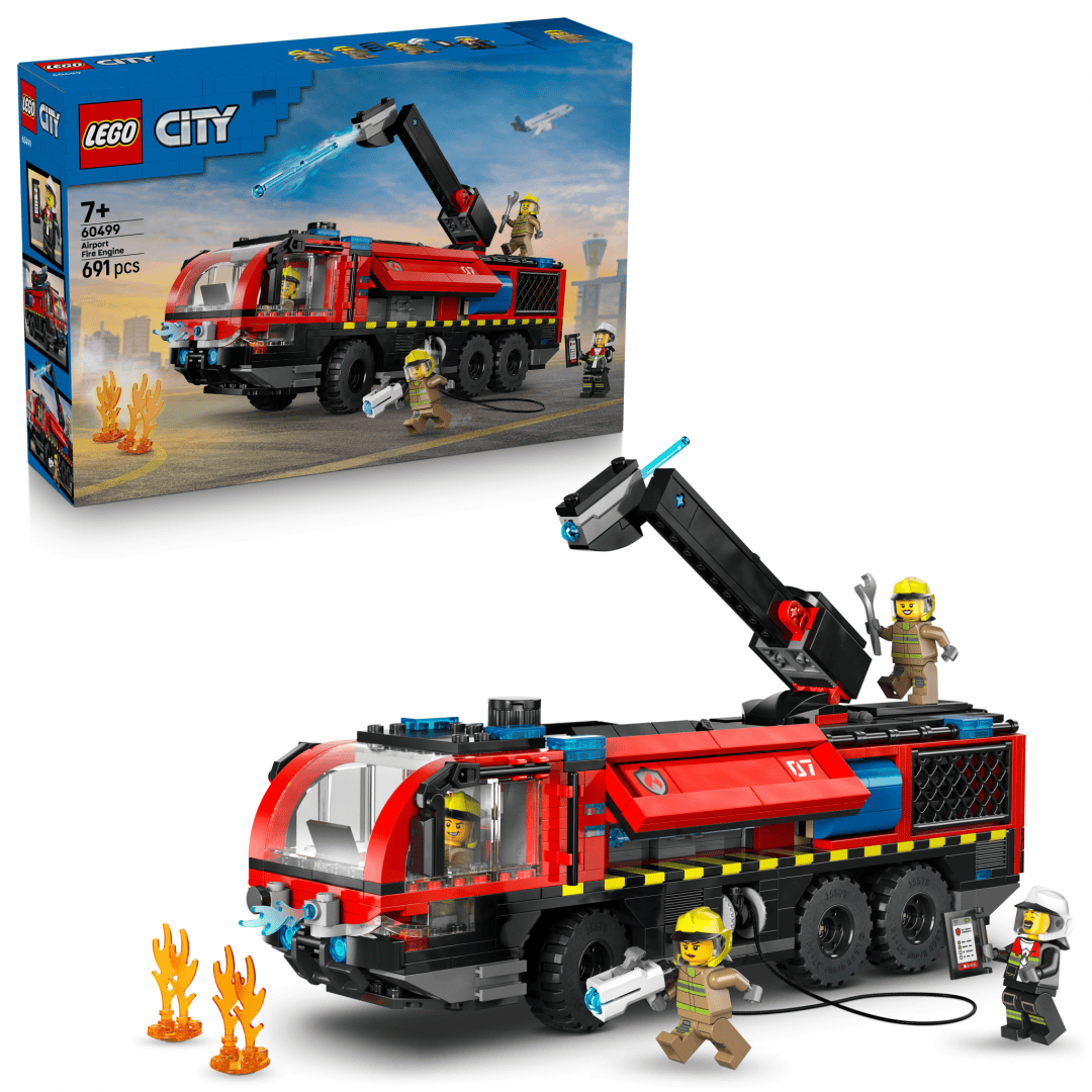 Lego Jucării Set Constructie LEGO City 60499 | Autospeciala Pompieri Aeroport, 261 Piese, 6+