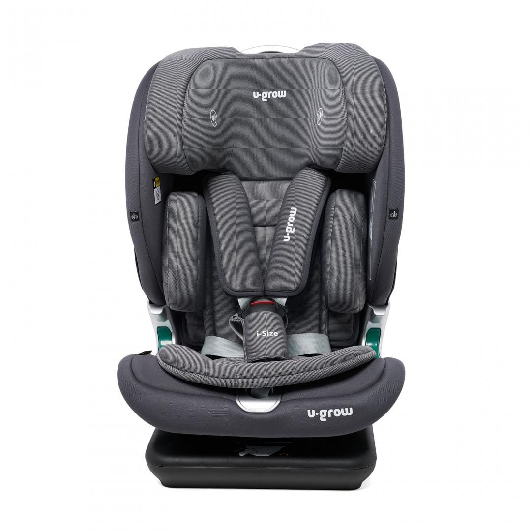U-Grow Puericultură Scaun Auto U-Grow Goldfix Plus UG-VTN40GR | I-size, Isofix, 76-150cm, Boxa Bluetooth, Gri