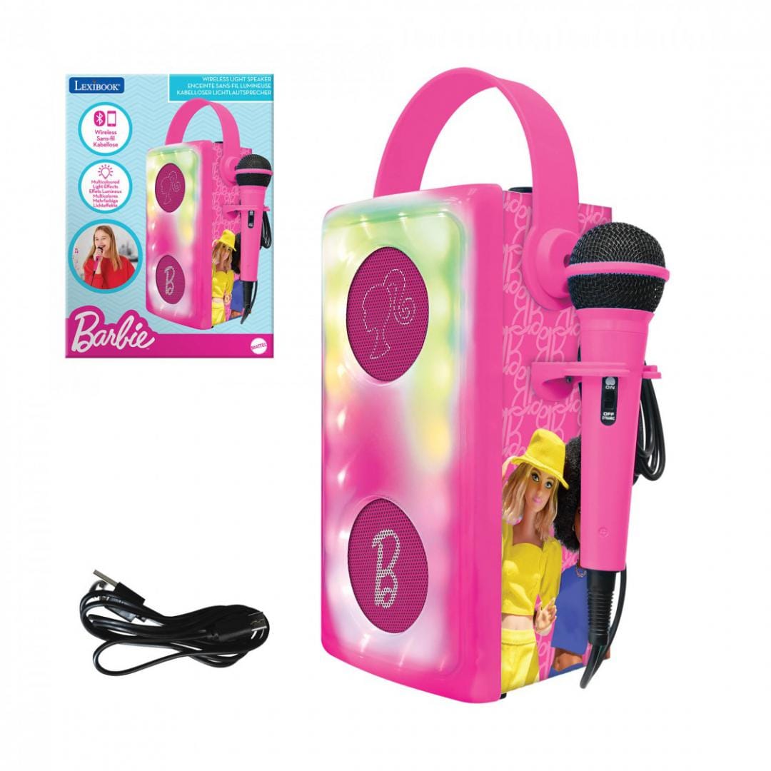 Lexibook Jucării Boxa Lexibook BTP185BBZ | Barbie, Lumini Disco, Microfon, Bluetooth