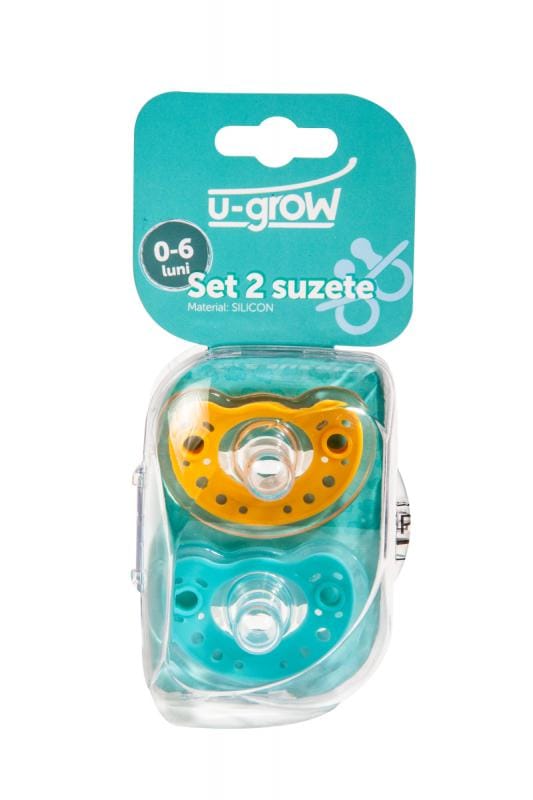 U-Grow Alimentație bebe Set 2 Suzete Silicon U-Grow U1201-SU06 | 0-6 Luni