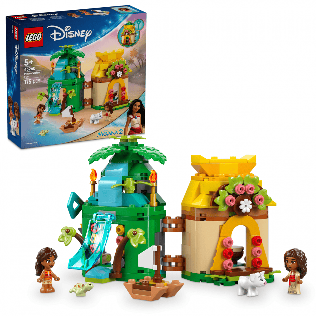 Lego Jucării Set Constructie LEGO Disney 43260 | Distractie pe Insula Moanei, 218 Piese, 4+