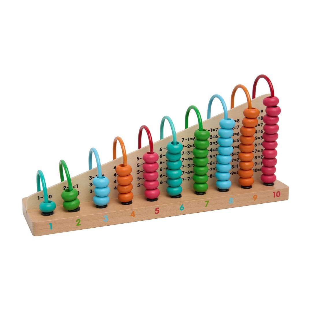 MomKi Jucării Jucarie Educativa MomKi MKT1042 | Numaratoare Colorata din Lemn