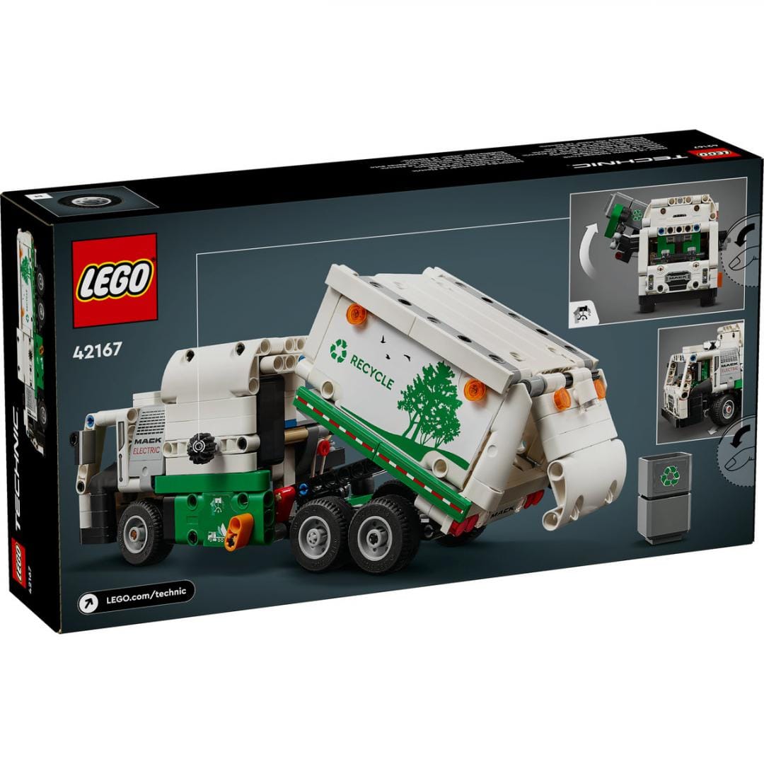 Lego Jucării Set Constructie LEGO Technic 42167 | Autogunoiera Mack LR Electrica, Vehicul, Cadou