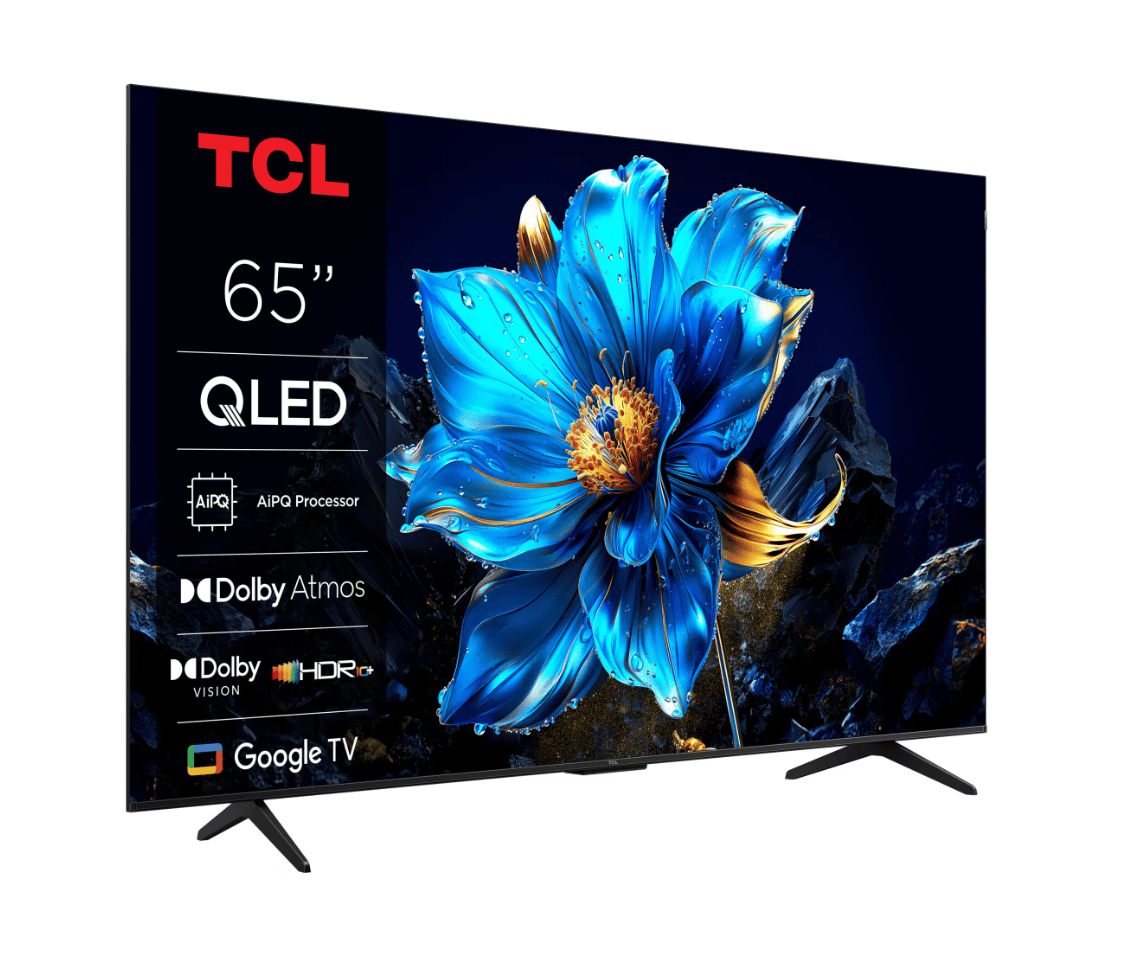 TCL Televizor TCL QLED 65P7K, 164 cm, Smart Google TV, 4K, Clasa F