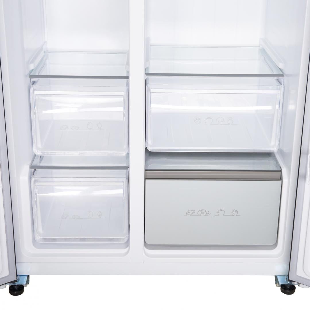 Heinner Side by side Side by Side Heinner HSBS-HM592NFDXWDE++ | 592L, No Frost, Clasa E, Inox, 90x73x177cm