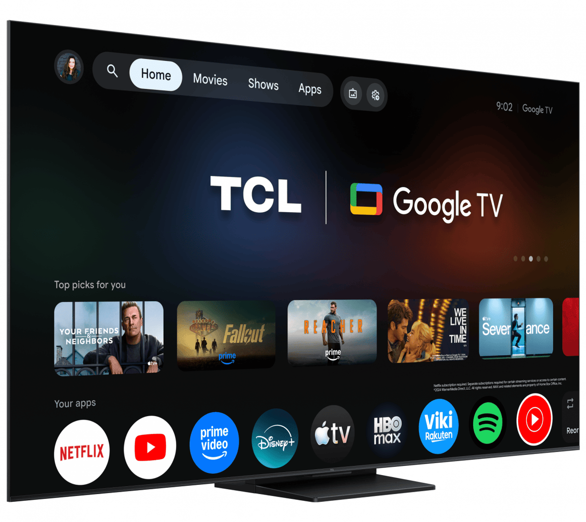 TCL Televizor LED Televizor TCL QD-MiniLED 55MQLED75L | 138cm, Smart Google TV, 4K Ultra HD, 144Hz