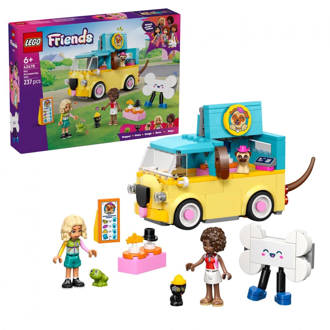 Lego Jucării Set Constructie LEGO 42678 | Furgoneta cu Accesorii Animale, Cadou