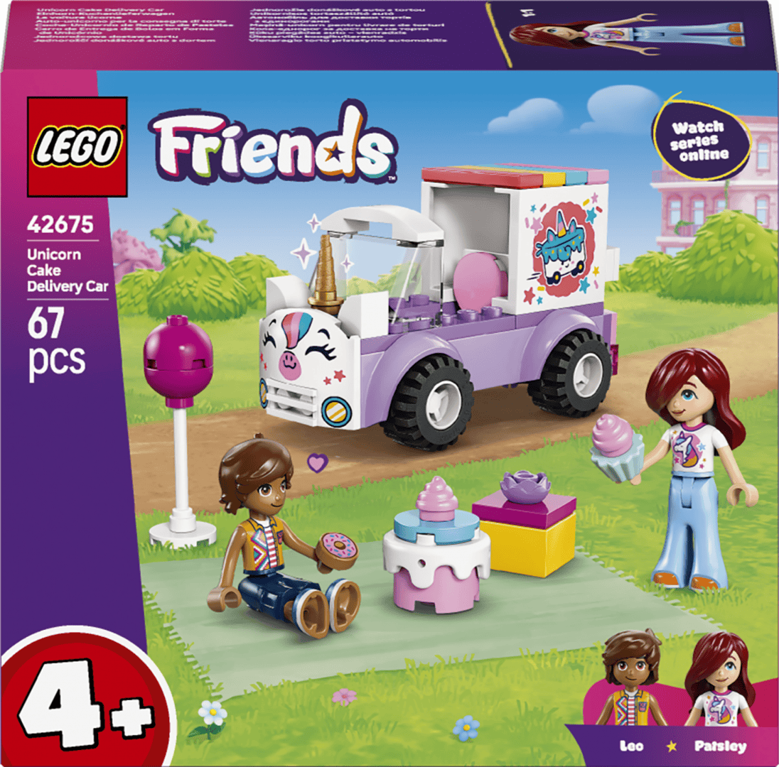 Lego Jucării Set Constructie LEGO 42675 | Masina-Unicorn, Livrare Torturi, Cadou