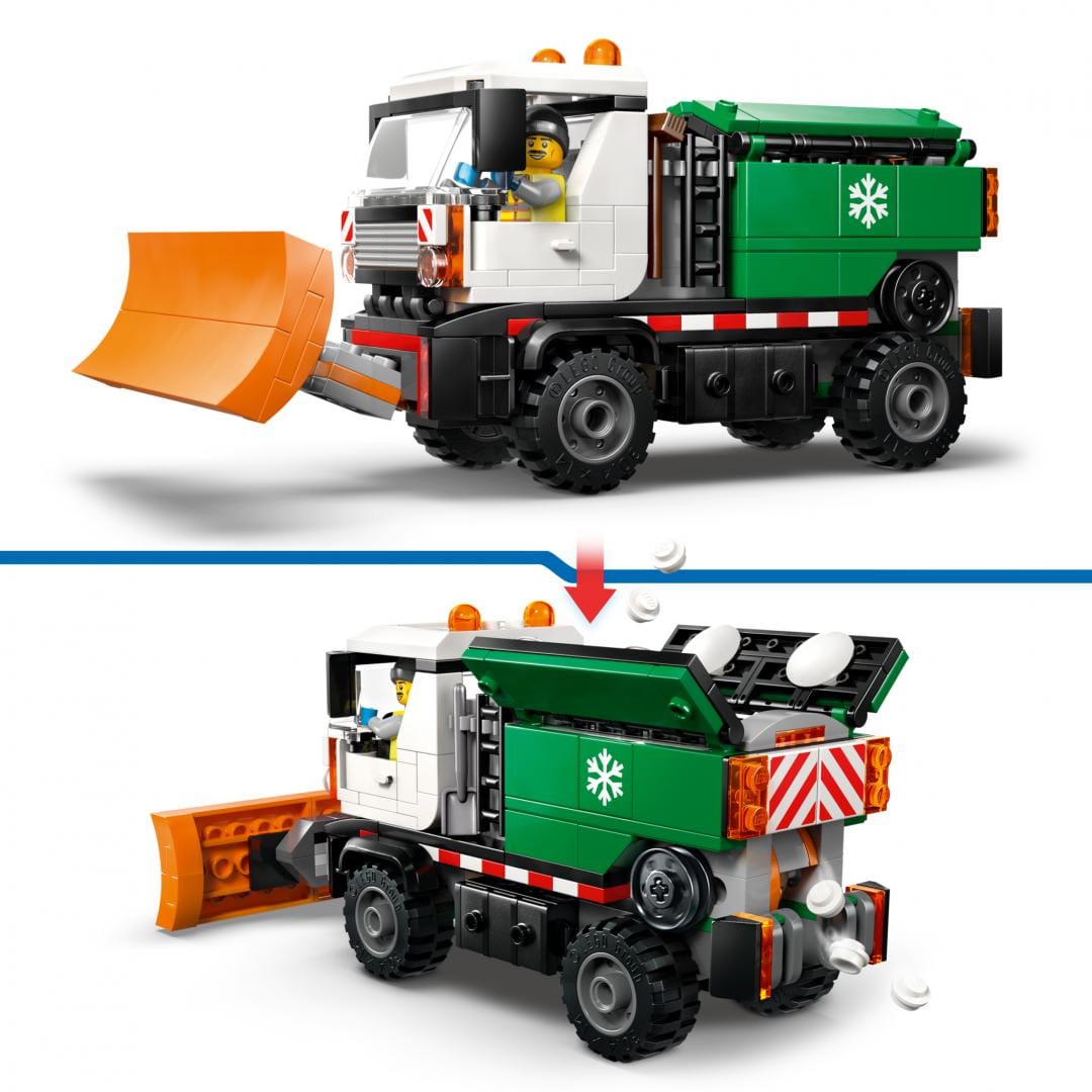 Lego Jucării Set Constructie LEGO City 60490 | Vehicul cu Plug de Zapada, Cadou