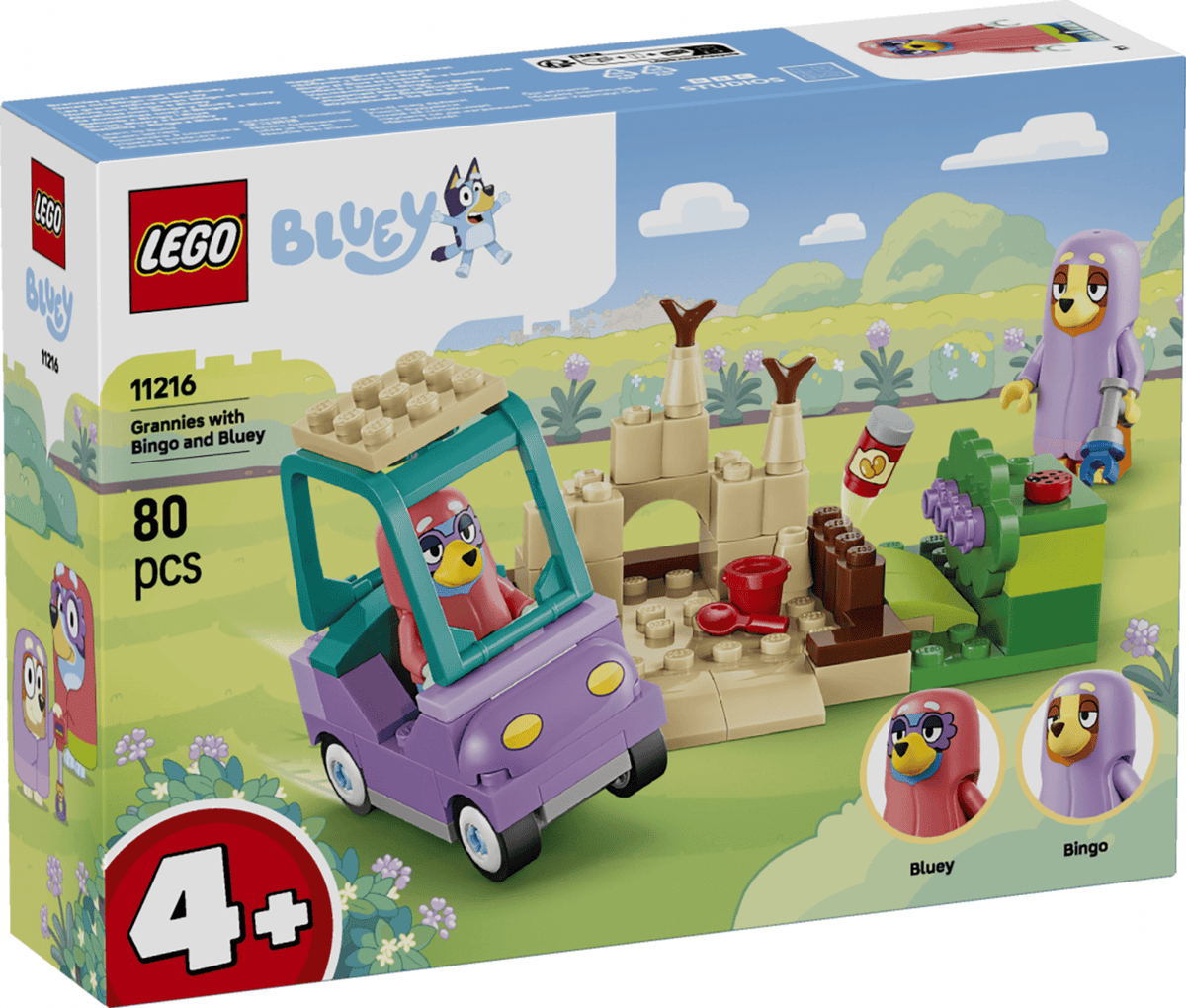 Lego Jucării Set Constructie LEGO Bluey 11216 | Bingo si Blue se Joaca de-a Bunicutele