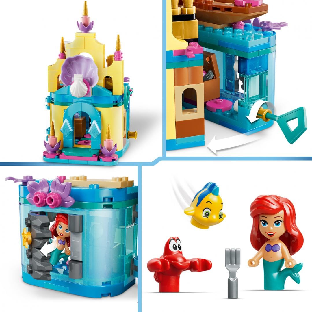 Lego Jucării Set Constructie LEGO Disney Princess 43285 | Minipalatul Magic al lui Ariel, 483 Piese, 5+