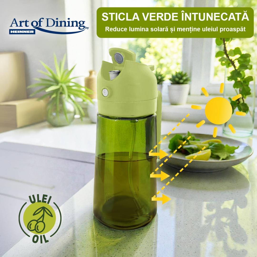 Heinner Articole bucatarie Pulverizator Heinner HR-JN-450MLV | 450ml, Ulei/Otet, 2 in 1, Verde