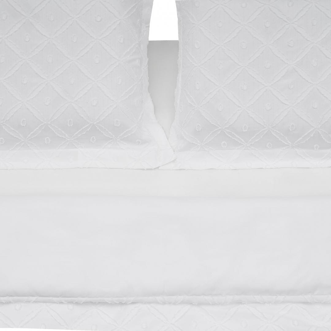 Heinner Lenjerie de pat Lenjerie Pat Heinner HR-4KSBED-TFWHT | Broderie Tufata, Alb, 4 Piese