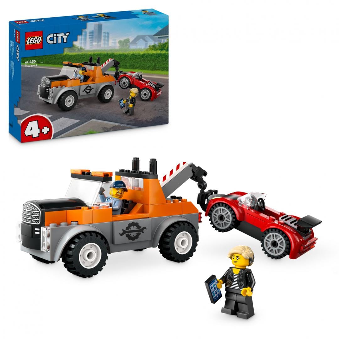 Lego Jucării Set Constructie LEGO 60435 | Camion Tractare, Masina Sport, City