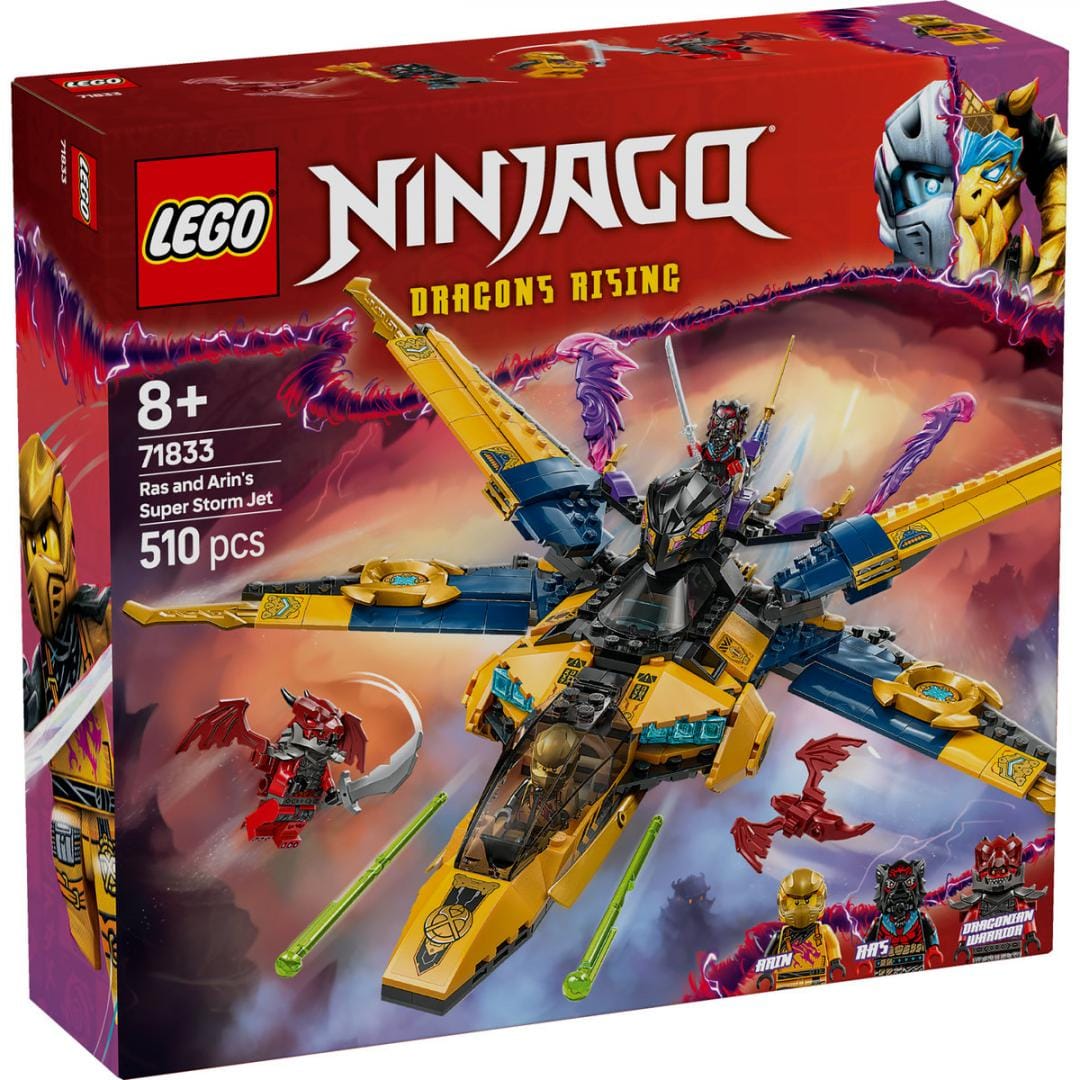 Lego Jucării Set Constructie LEGO 71833 | Superavionul cu Reactie Ras si Arin, Cadou