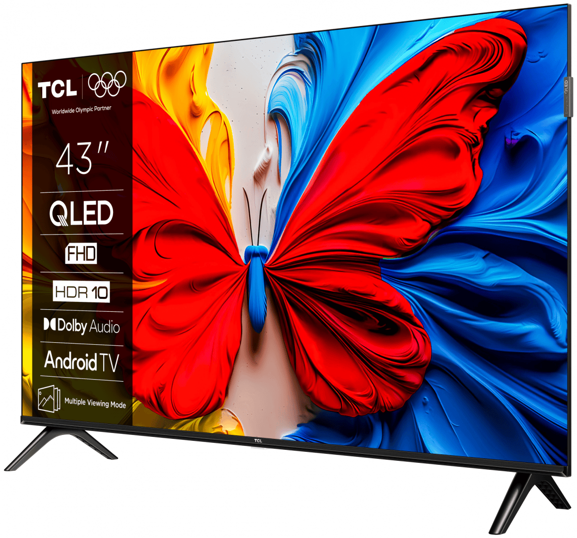 TCL Televizoare Televizor TCL QLED 43S5K | 108 cm, Smart Android TV, Full HD