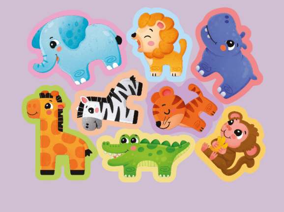 Puedo Toys Jucării Puzzle Puedo Toys PUEDOK1931 | Spuma EVA, Animalele Safari, Educativ