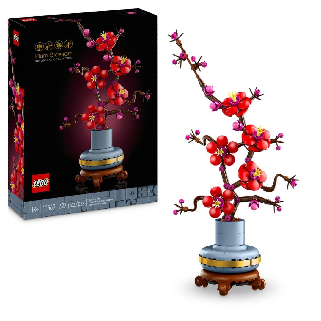 Lego Jucării Set Constructie LEGO Icons 10369 | Flori de Prun, Botanica, 438 Piese, Cadou
