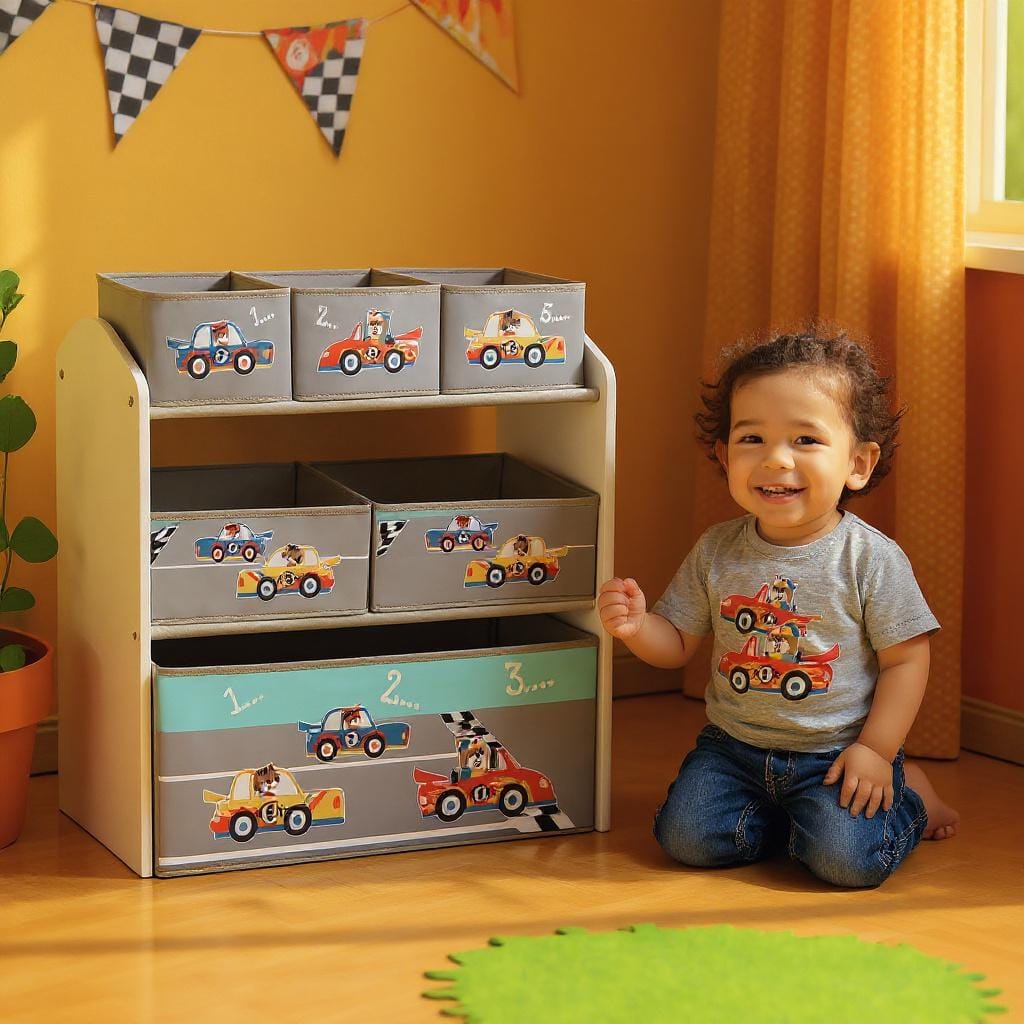 U-Grow Jucării Dulap Depozitare Jucarii U-Grow UGDJ02-CAR | Cars, Organizator, Cadou Copii