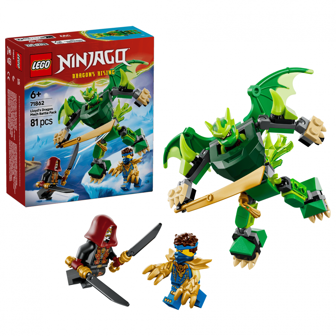 Lego Jucării Set Constructie LEGO NINJAGO 71862 | Pachet de Lupta cu Robotul Dragon al lui Lloyd